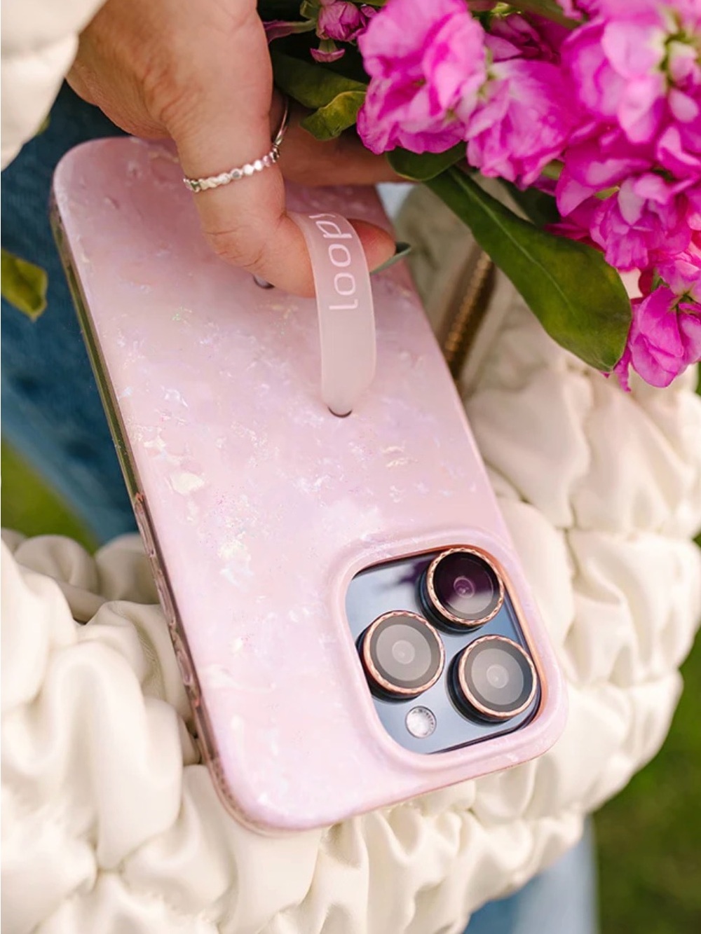 Blush Moonstone Loopy Case - IPhone 14 Max Pro